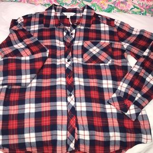 Never worn Market & Spruce Plaid Button Down